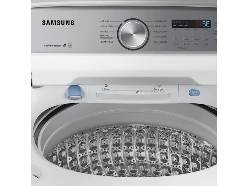 4.9 cu. ft. Capacity Top Load Washer with ActiveWave™ Agitator and Active WaterJet in White view 8
