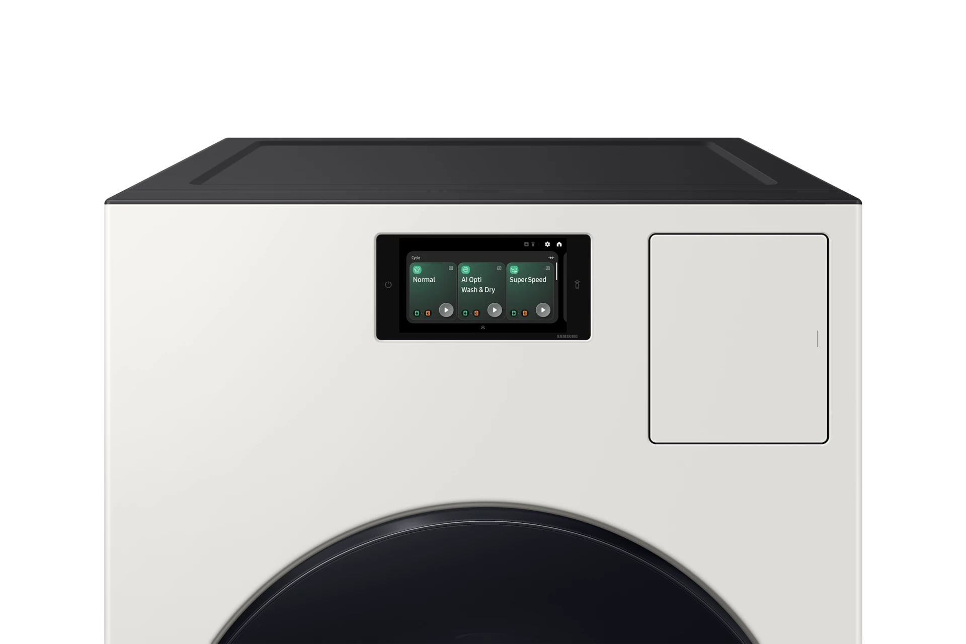 Bespoke AI All-in-One Ventless Combo AI Home 7" LCD Display AI OptiWash™ and Dry 5.3 cu. ft. – Ivory view 10