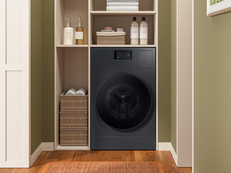 Bespoke AI All-in-One Ventless Combo AI Home 7" LCD Display AI OptiWash™ and Dry 5.3 cu. ft. – Dark Steel view 10