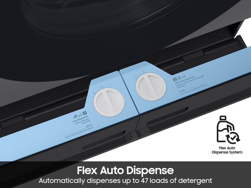 5.3 cu. ft. Bespoke AI Laundry Vented Combo™ All-in-One Ultra Capacity Washer and Electric Dryer with AI Home in Dark Steel view 8