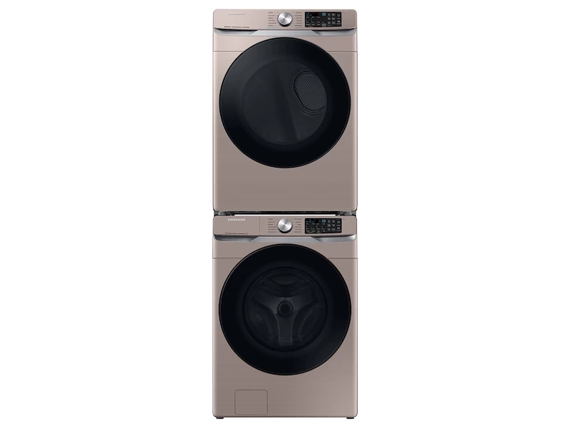 4.5 cu. ft. Large Capacity Smart Front Load Washer with Super Speed Wash - Champagne view 4