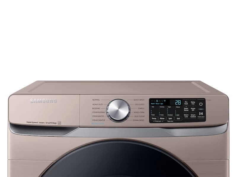 4.5 cu. ft. Large Capacity Smart Front Load Washer with Super Speed Wash - Champagne view 5
