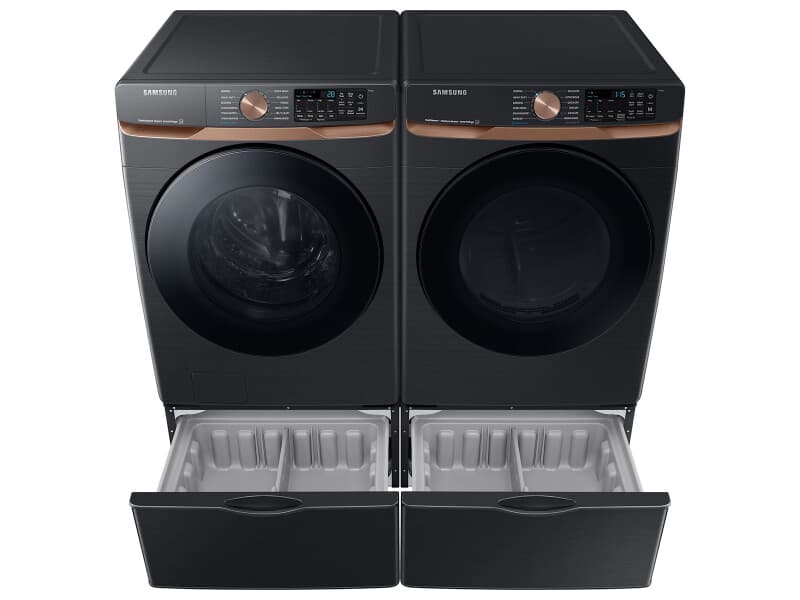 5.0 cu. ft. Extra Large Capacity Smart Front Load Washer with Super Speed Wash and Steam in Brushed Black view 6