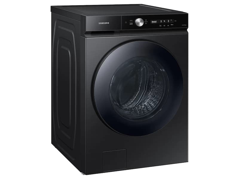 Bespoke 5.3 cu. ft. Ultra Capacity Front Load Washer with Super Speed Wash and AI Smart Dial in Brushed Black view 2