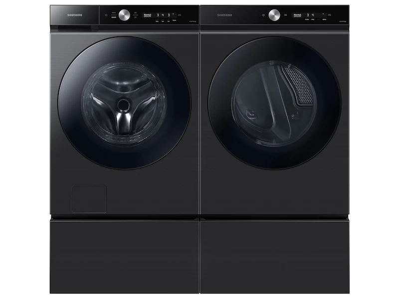 Bespoke 5.3 cu. ft. Ultra Capacity Front Load Washer with Super Speed Wash and AI Smart Dial in Brushed Black view 5
