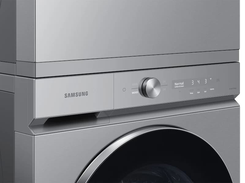 Bespoke 5.3 cu. ft. Ultra Capacity Front Load Washer with AI OptiWash™ and Auto Dispense in Silver Steel view 9
