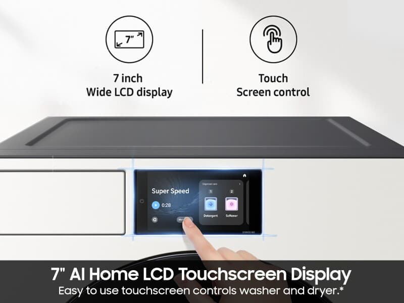 Bespoke AI 5.3 cu. ft. Ultra Capacity Front Load Washer with AI Home and AI OptiWash™ – Ivory view 4