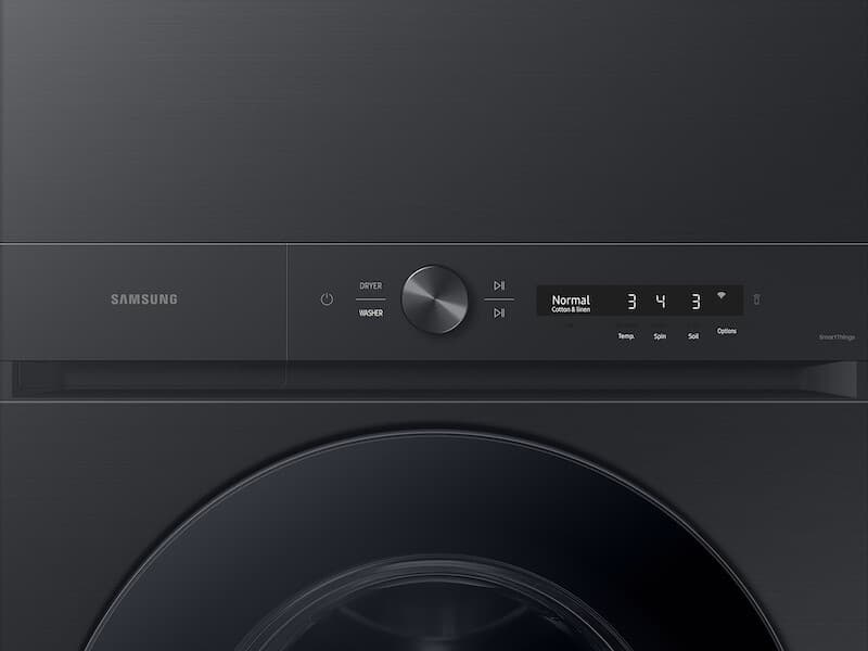 Bespoke 4.6 cu. ft. AI Laundry Hub™ Large Capacity Single Unit Washer with Flex Auto Dispense System and 7.6 cu. ft. Electric Dryer in Brushed Black view 7