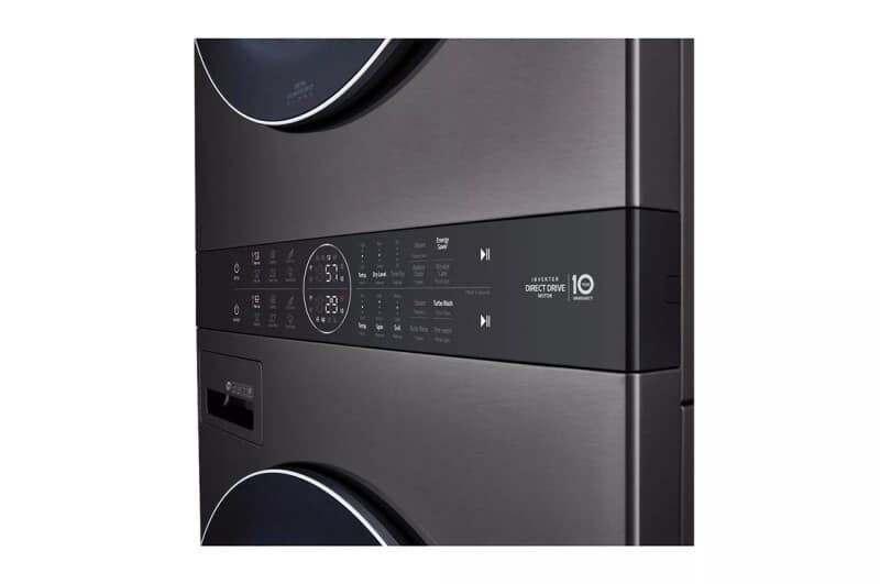 Washtower™ 4.5 Cu. Ft. Washer And 7.4 Cu. Ft. Electric Dryer - Black Steel view 2