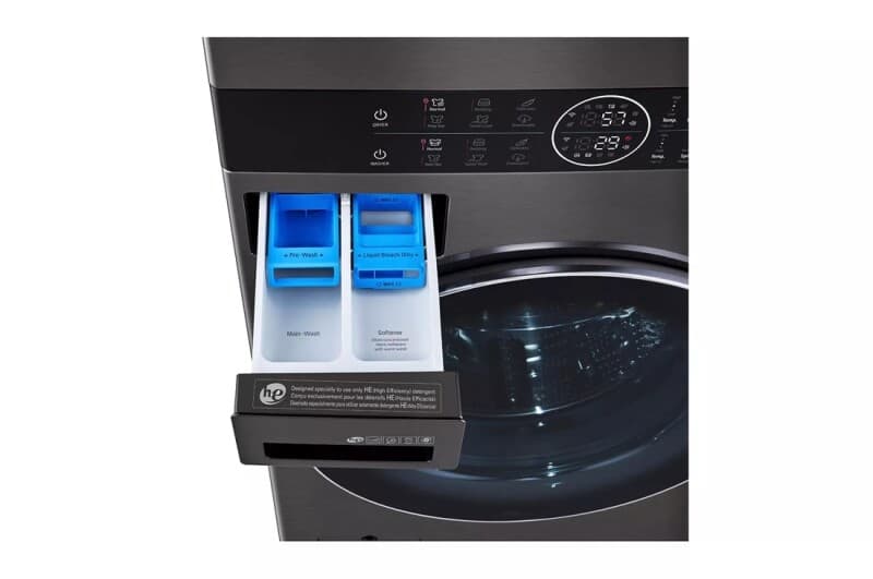 Washtower™ 4.5 Cu. Ft. Washer And 7.4 Cu. Ft. Electric Dryer - Black Steel view 8