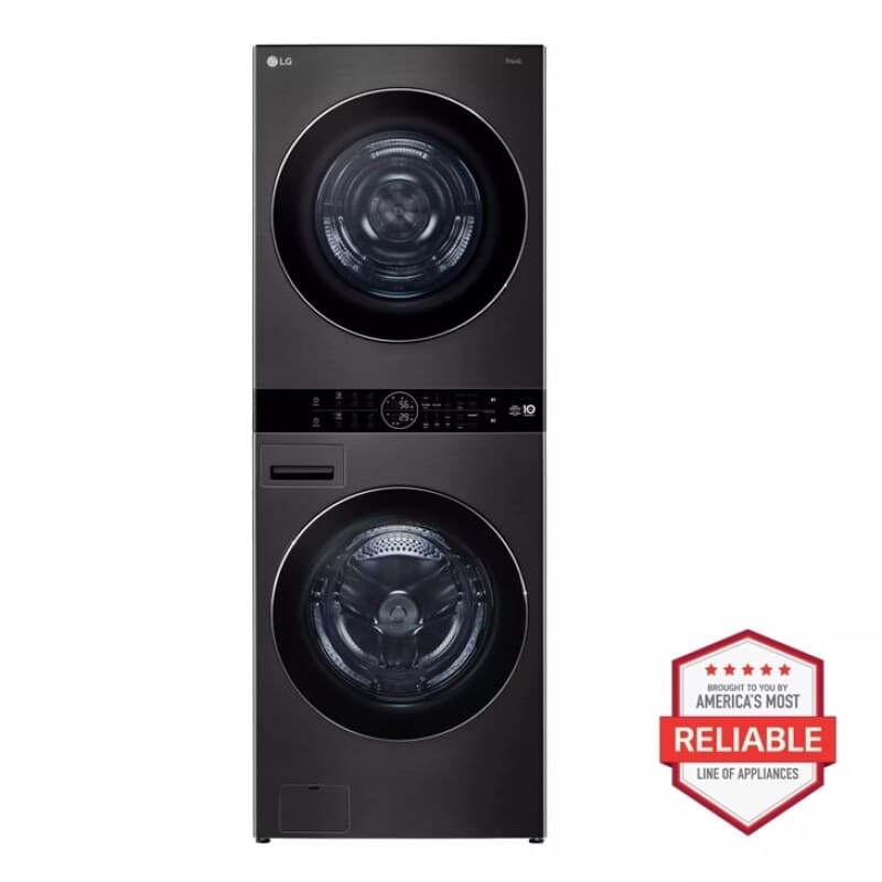 Single Unit Washtower™ With Center Control™ 5.0 Cu. Ft. Front Load Washer And 7.8 Cu. Ft. Electric Ventless Heat Pump Dryer