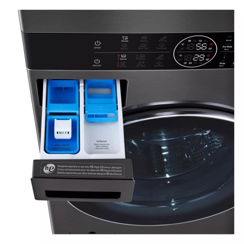 Single Unit Washtower™ With Center Control™ 5.0 Cu. Ft. Front Load Washer And 7.8 Cu. Ft. Electric Ventless Heat Pump Dryer view 10