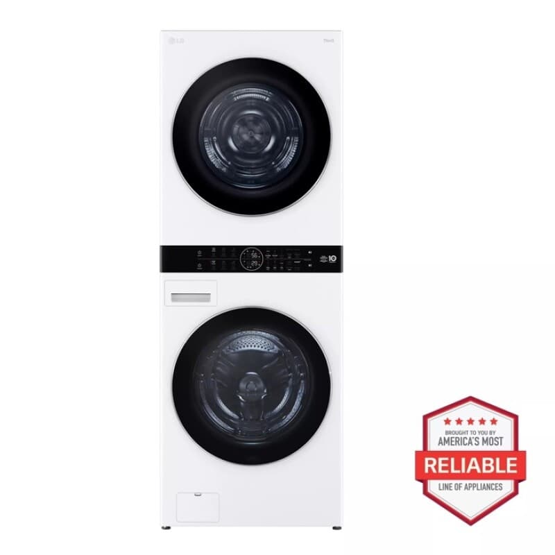 Single Unit Washtower™ With Center Control™ 5.0 Cu. Ft. Front Load Washer And 7.8 Cu. Ft. Electric Ventless Heat Pump Dryer
