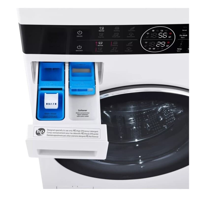 Single Unit Washtower™ With Center Control™ 5.0 Cu. Ft. Front Load Washer And 7.8 Cu. Ft. Electric Ventless Heat Pump Dryer view 9