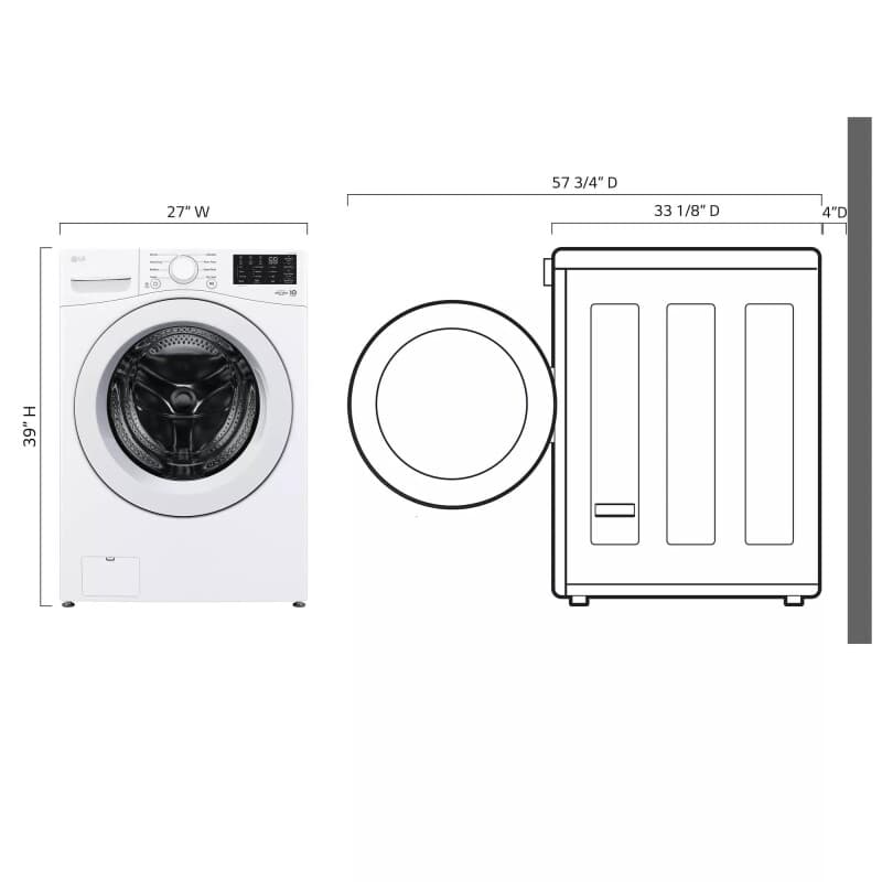 5.0 Cu. Ft. Mega Capacity Front Load Washer view 8