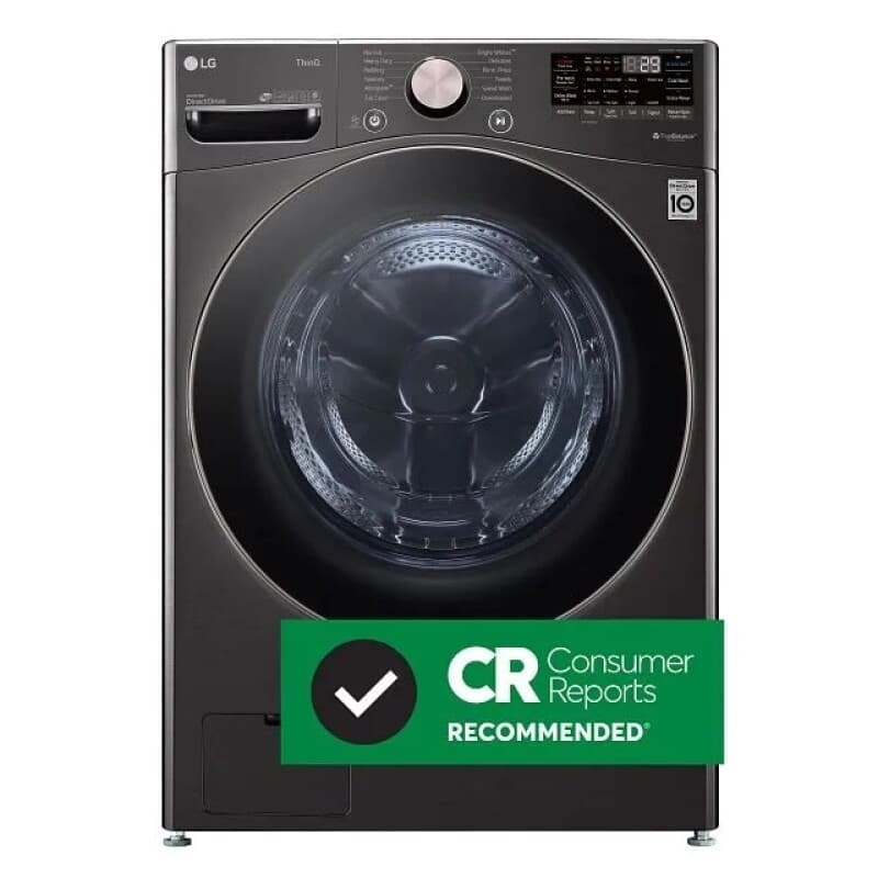4.5 Cu. Ft. Ultra Large Capacity Front Load Washer - Black Steel view 3
