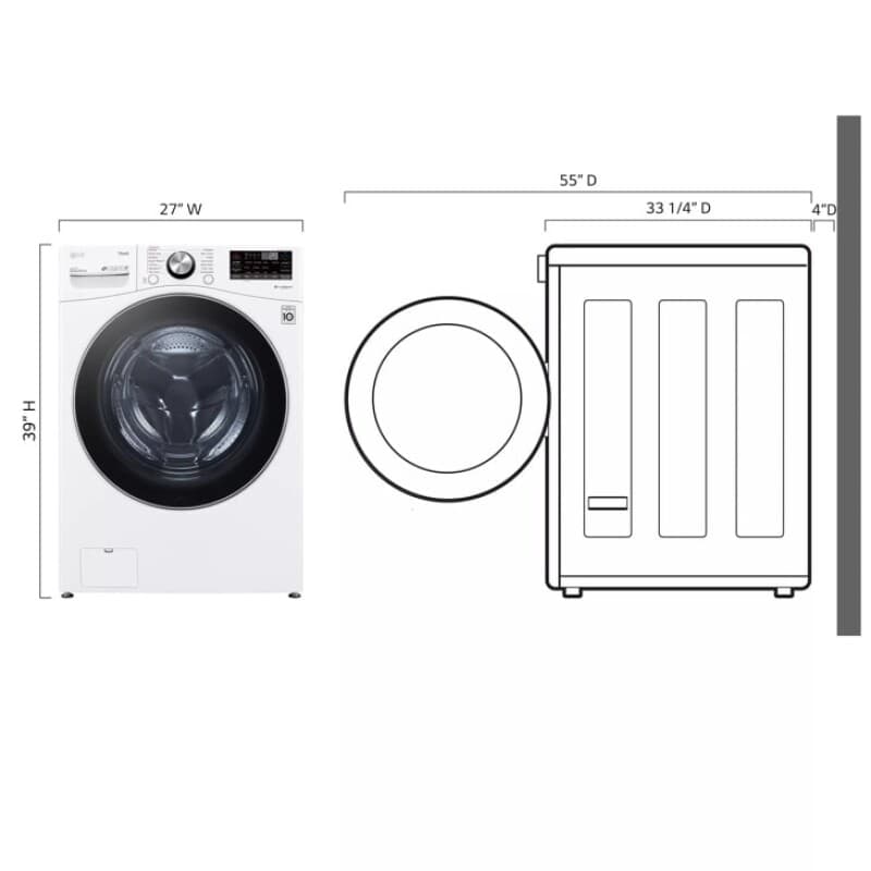 5.0 Cu. Ft. Mega Capacity Smart Wi-fi Enabled Front Load Washer With Turbowash™ 360° And Built-in Intelligence view 3