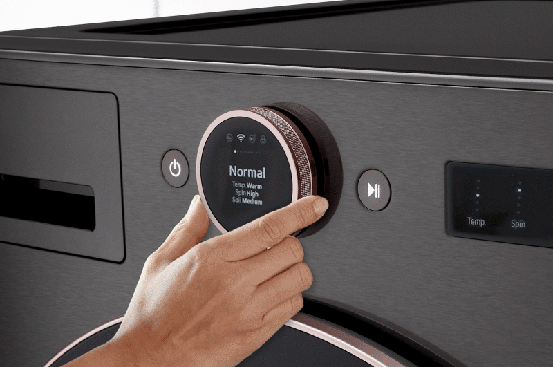 5.0 cu. ft. Mega Capacity Front Load Washer in Steel view 3