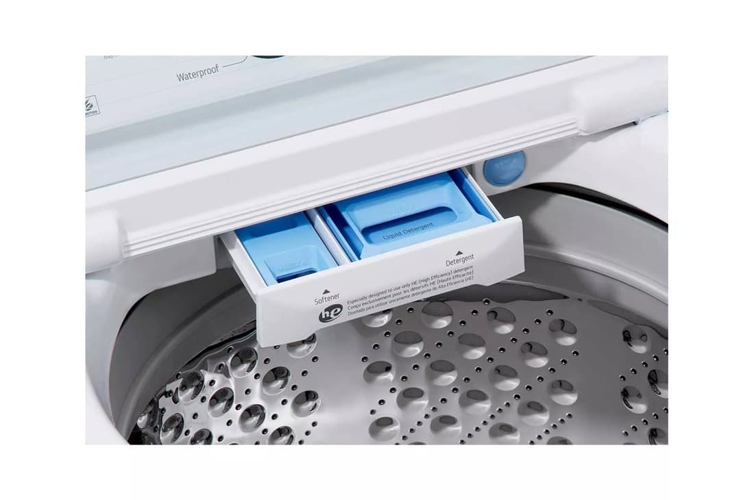 5.0 Cu. Ft. Mega Capacity Top Load Washer With Turbodrum™ - White view 7