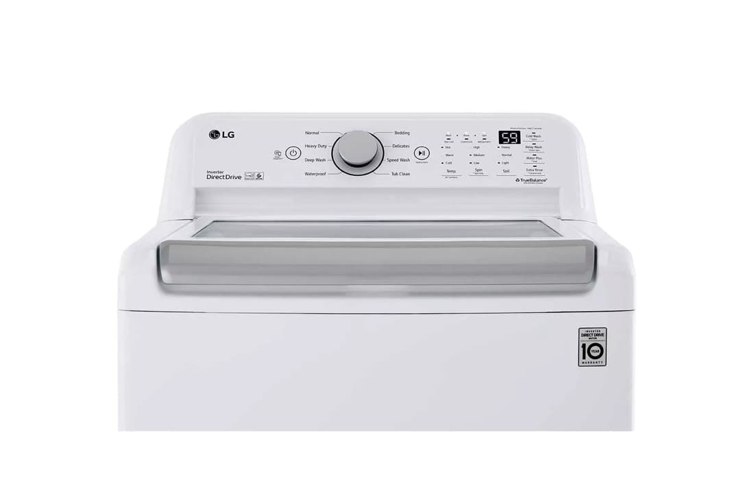 5.0 Cu. Ft. Mega Capacity Top Load Washer With Turbodrum™ - White view 8