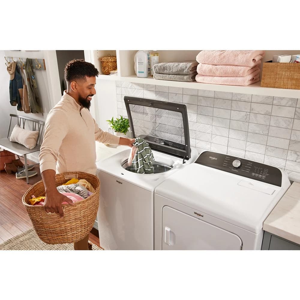 Whirlpool High Efficiency 2-Piece Removable Agitator Extra Large (5.2-cu ft) Top-Load Washer (White) view 9
