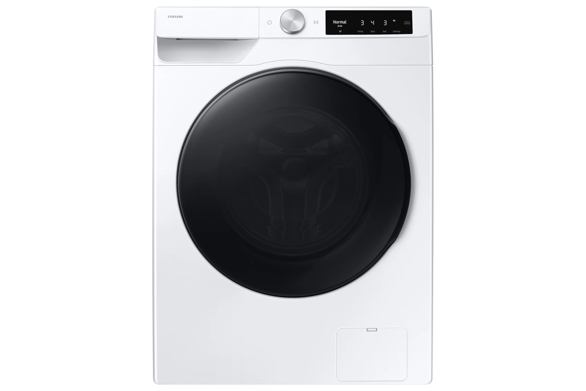 2.5 cu. ft. Smart Dial Front Load Washer 
with Super Speed Wash and Steam – White