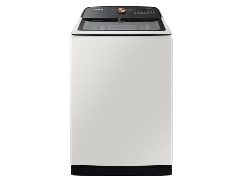 5.5 cu. ft. Extra-Large Capacity Smart Top Load Washer with Auto Dispense System – Ivory