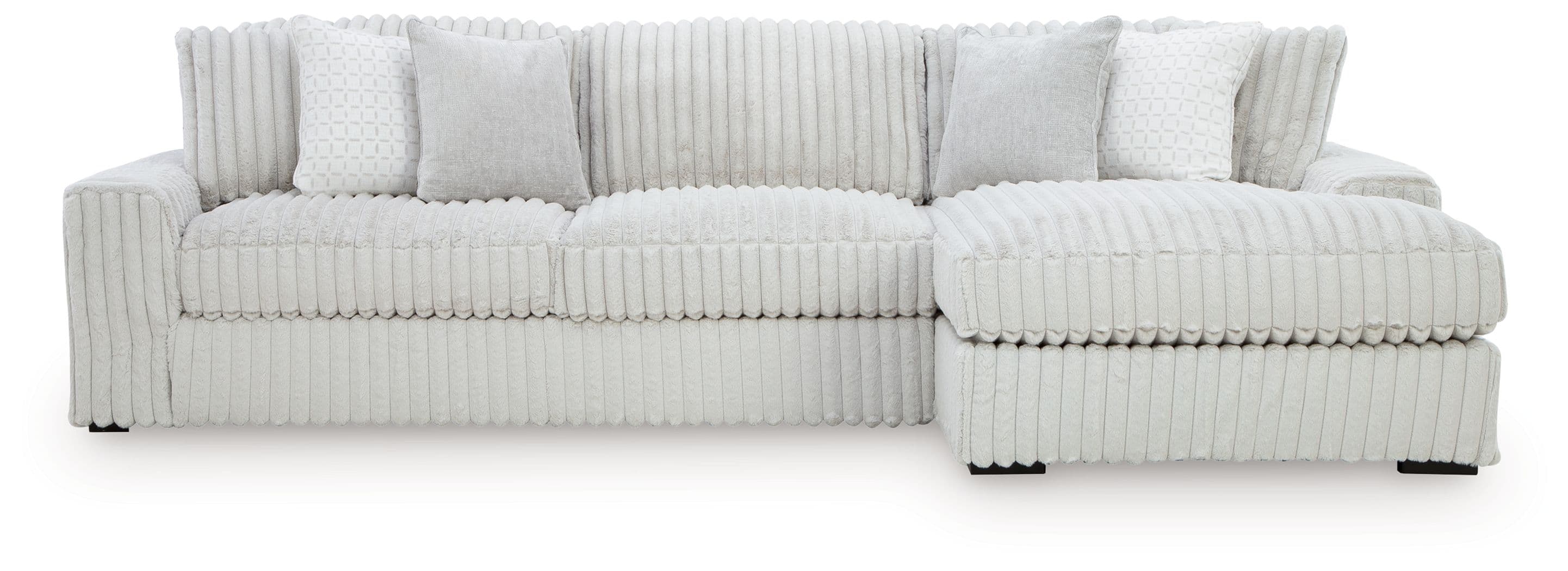 Stupendous - 2-Piece Sectional With RAF Corner Chaise - Alloy