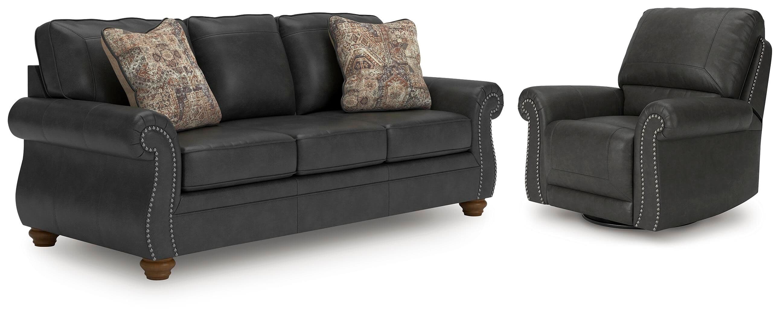 Chasemore - 2 Pc. - Sofa And Recliner - Granite