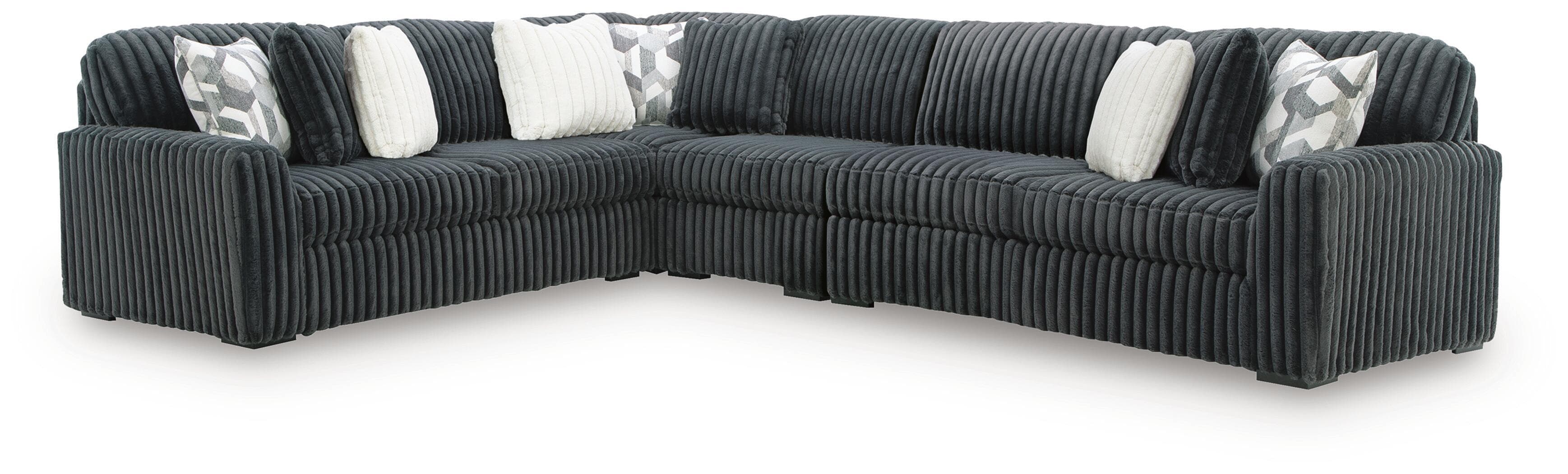 4-Piece Sectional With LAF / RAF Sofa And Armless chair