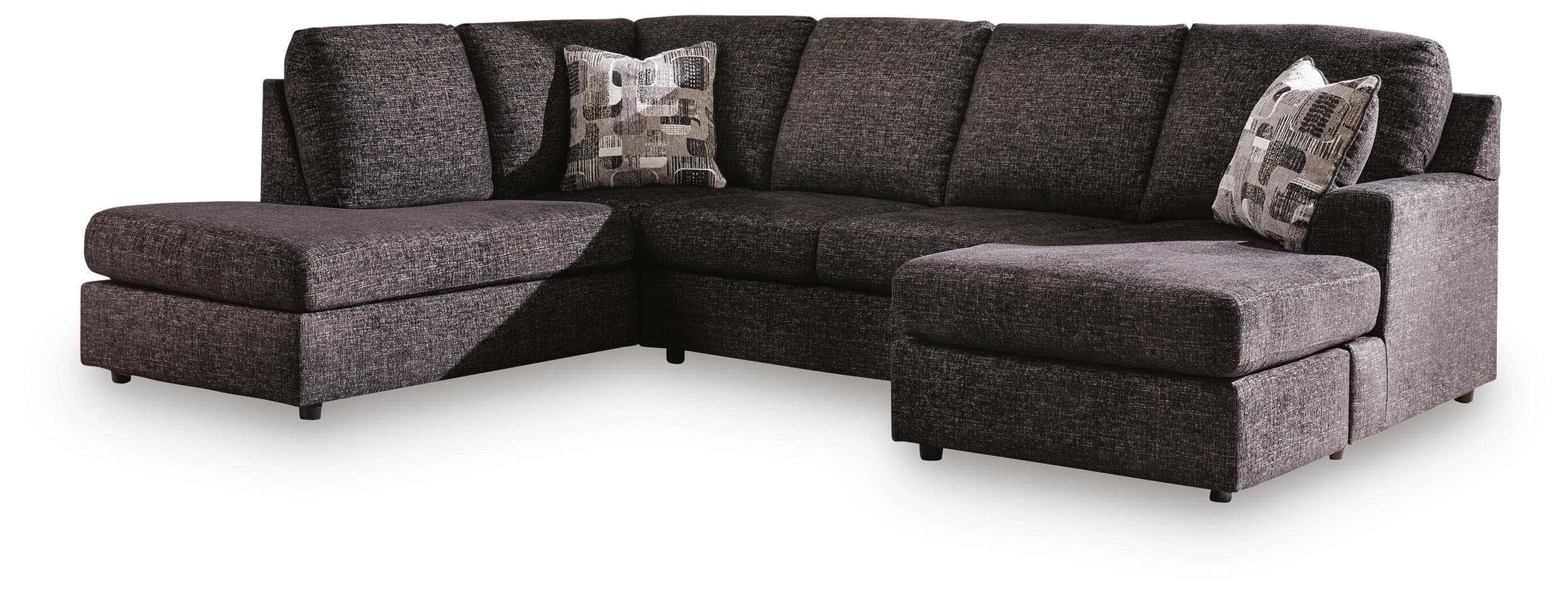 Lentiz - 2-Piece Sectional With LAF Corner Chaise - Onyx