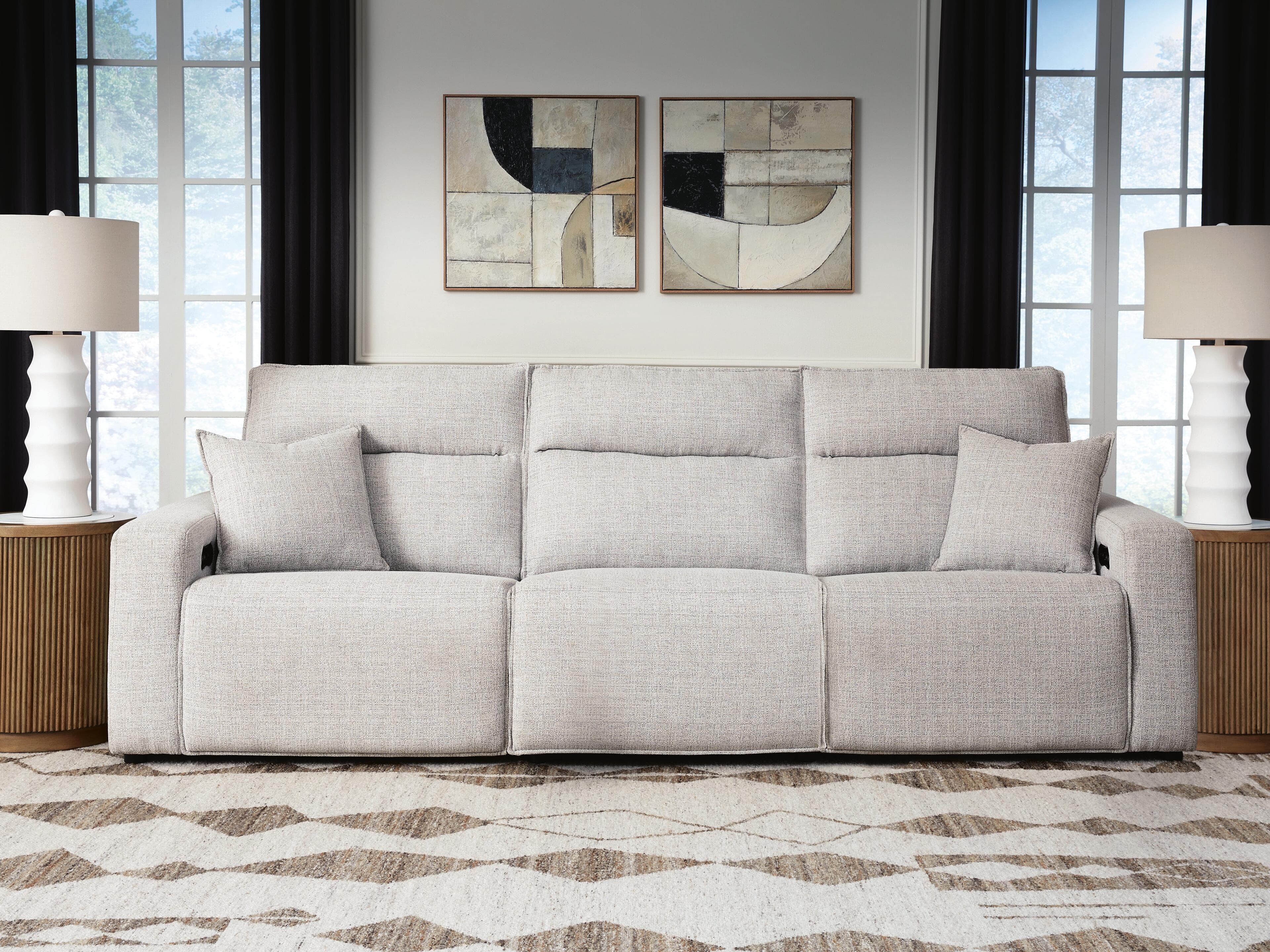 Modmax II - 3-Piece Power Reclining Sectional - Stone