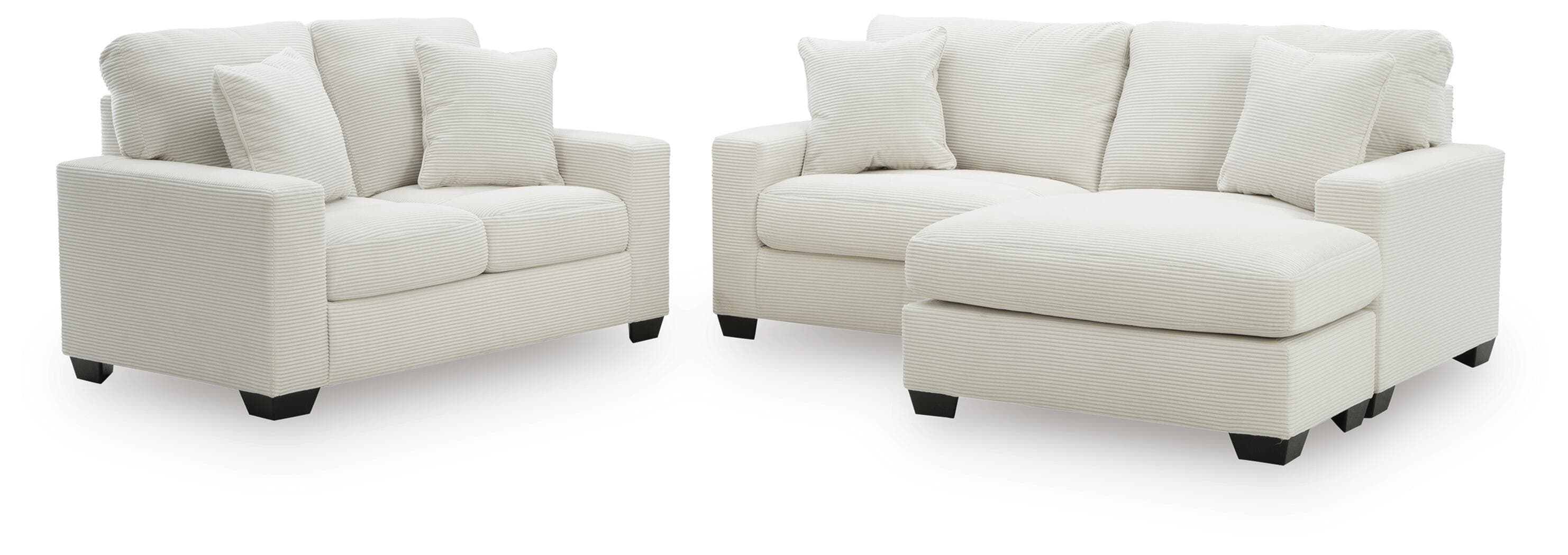 Greenbriar - 2 Pc. - Sofa Chaise And Loveseat - Ivory