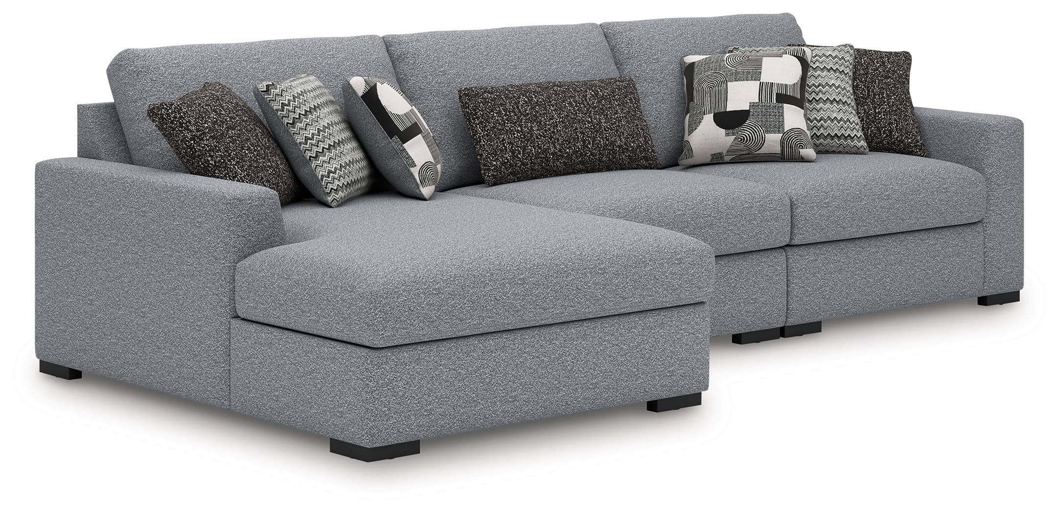 Bealton - 3-Piece Sectional With LAF Corner Chaise - Salt And Pepper