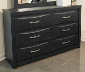 Stabotta - Six Drawer Dresser - Black