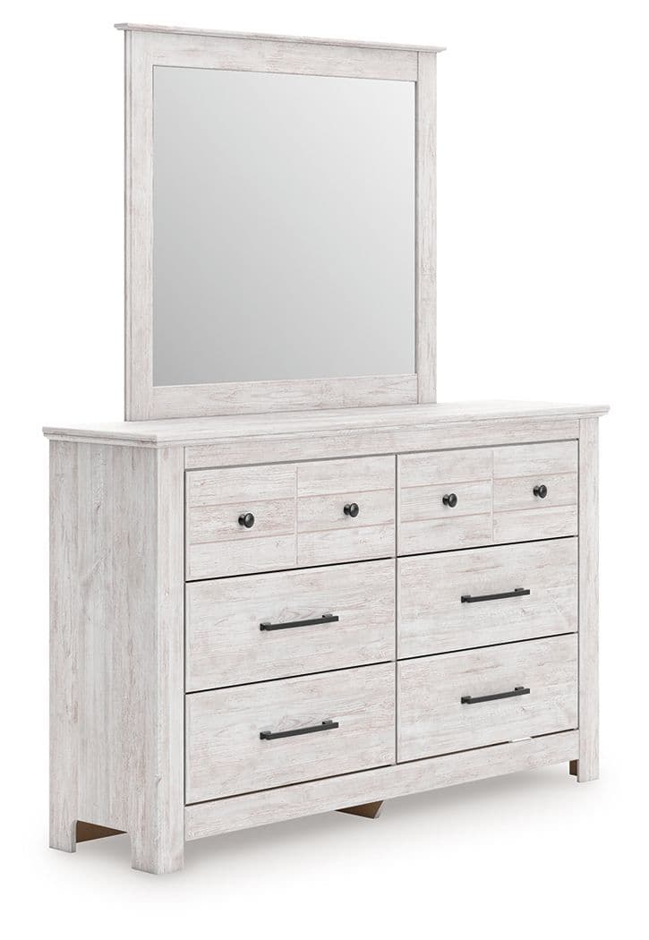 Dresser And Mirror · Whitewash