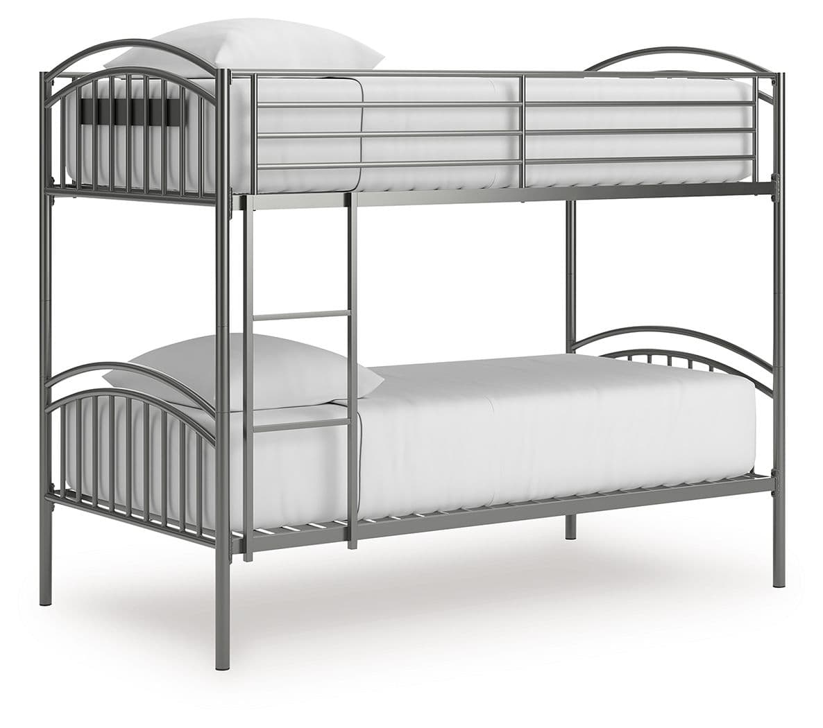 Lanceburg - Twin/Twin Bunk Bed With Ladder - Gray