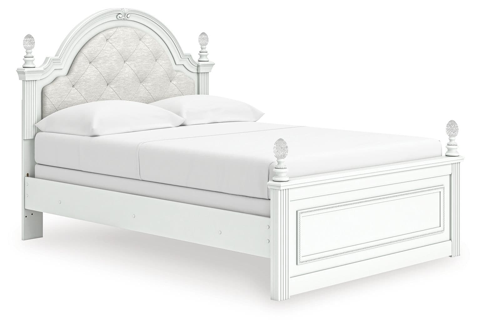 Full Upholstered Panel Bed