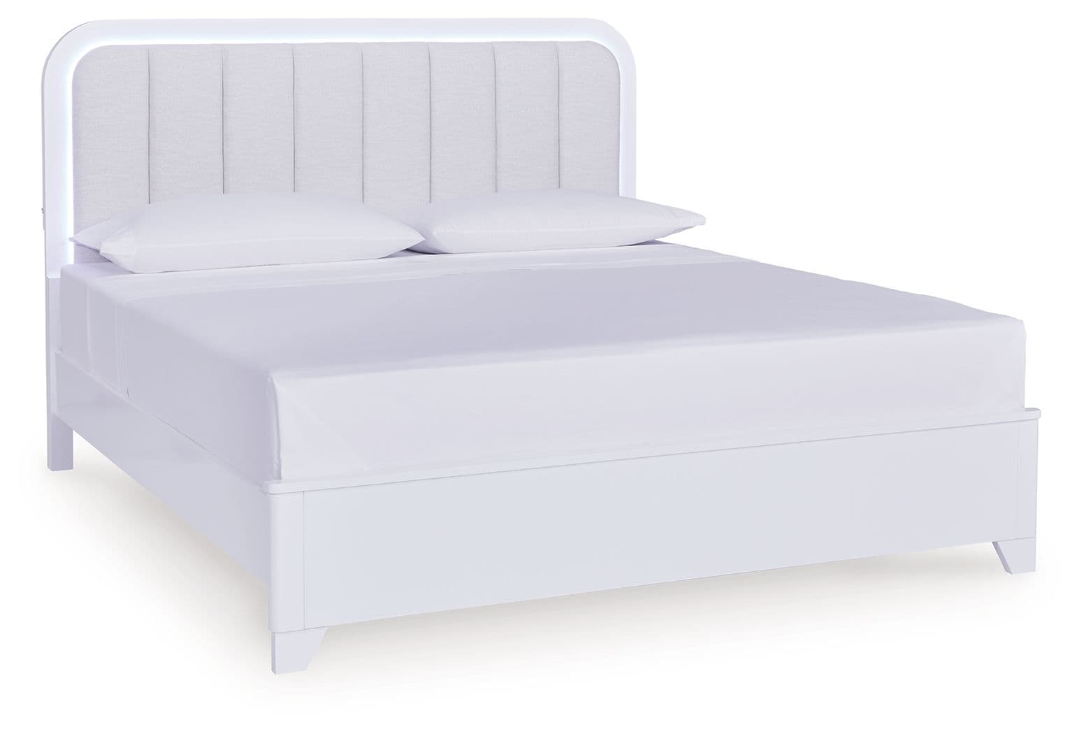 California King Upholstered Panel Bed
