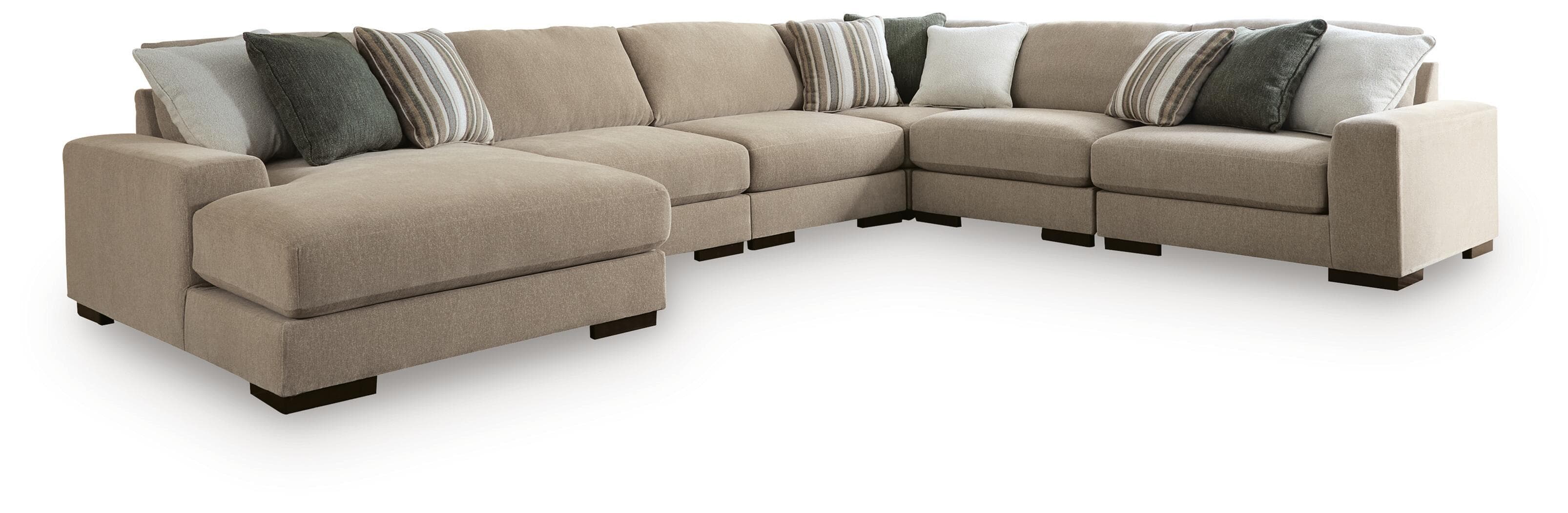 Linenhause - 6-Piece Sectional With LAF Corner Chaise - Dune