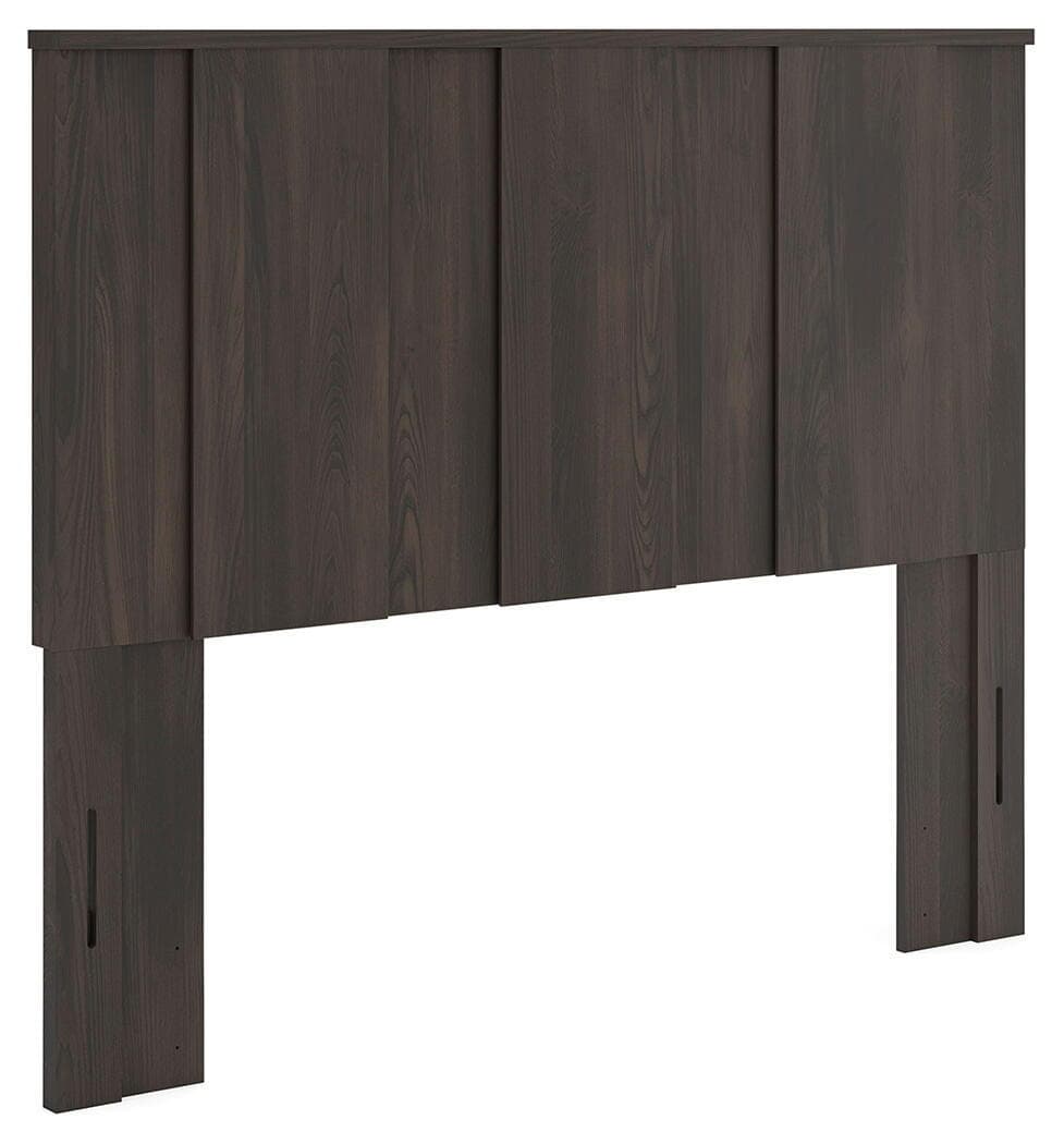 Shaehartin - Queen Panel Headboard - Dark Brown