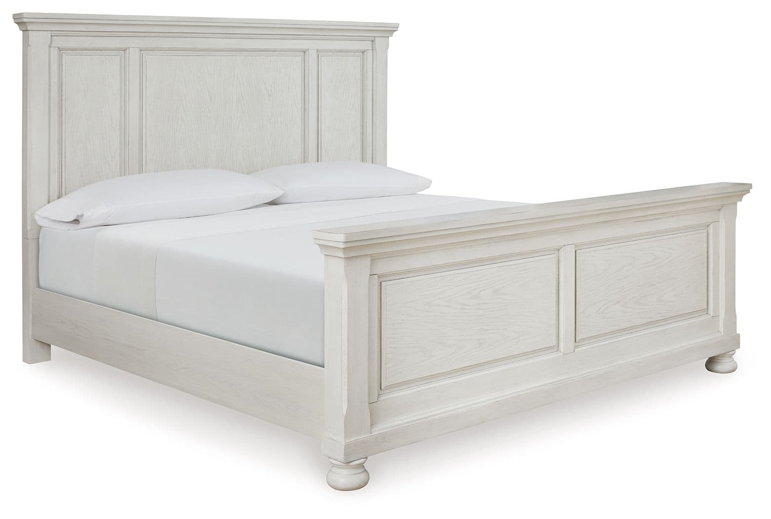 Robbinsdale - California King Panel Bed - Antique White