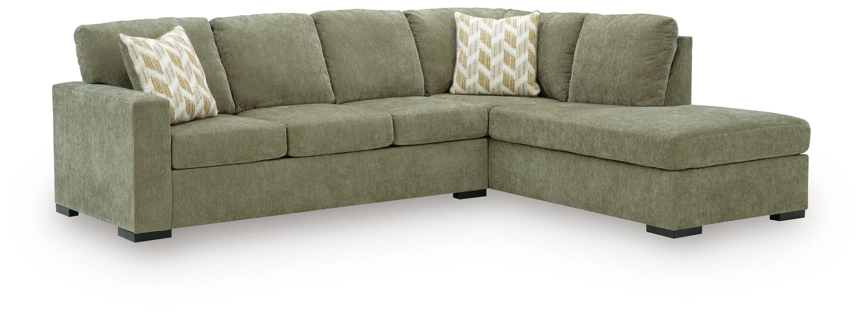 Bridgepoint - 2-Piece Sleeper Sectional With RAF Corner Chaise - Moss