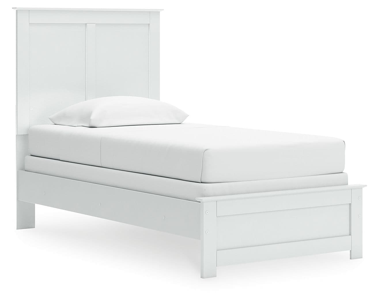 Twin Panel Bed With Framed Footboard