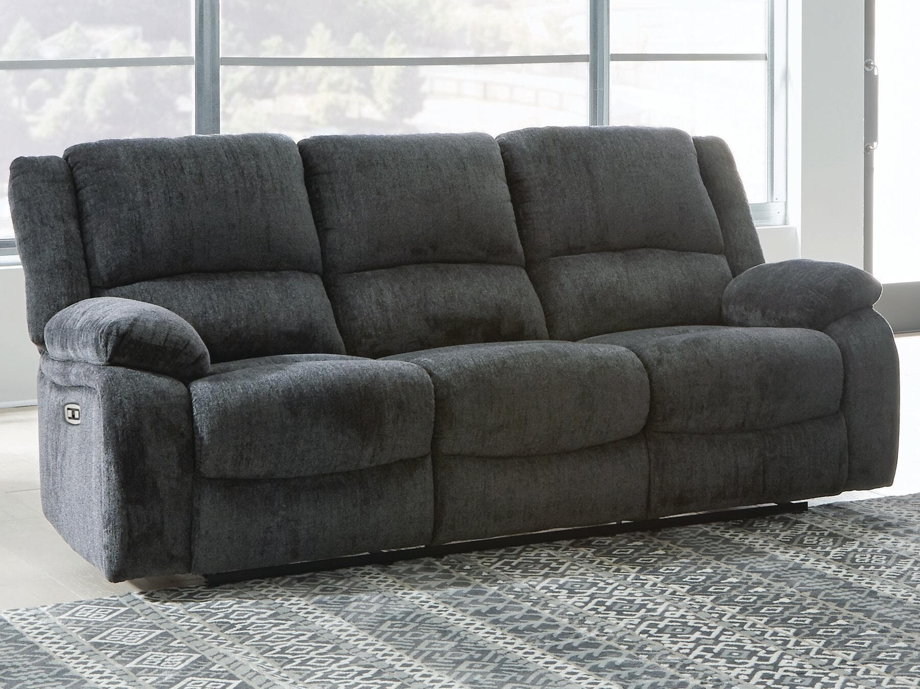 Draycoll - Reclining Power Sofa - Slate
