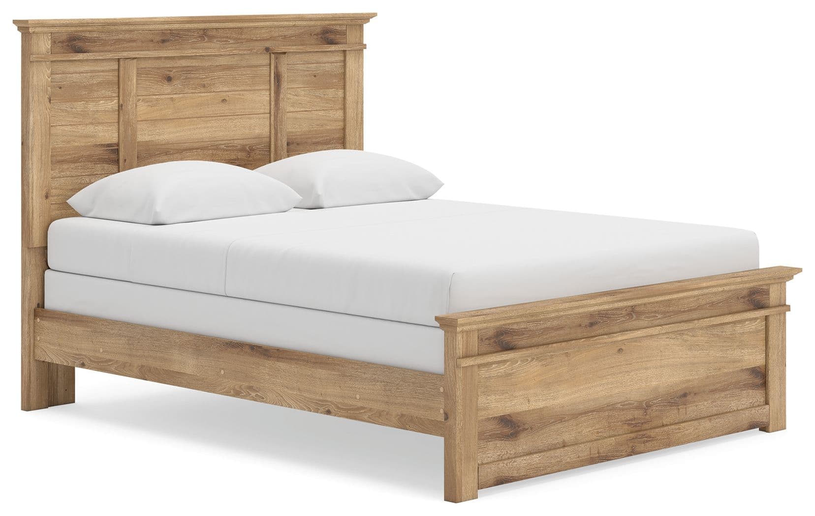 Queen Panel Bed · Tan