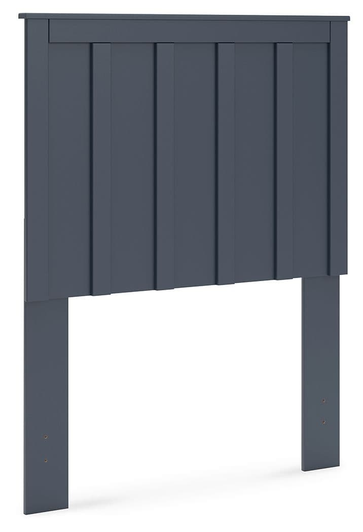 Simmenfort - Twin Panel Headboard - Navy Blue
