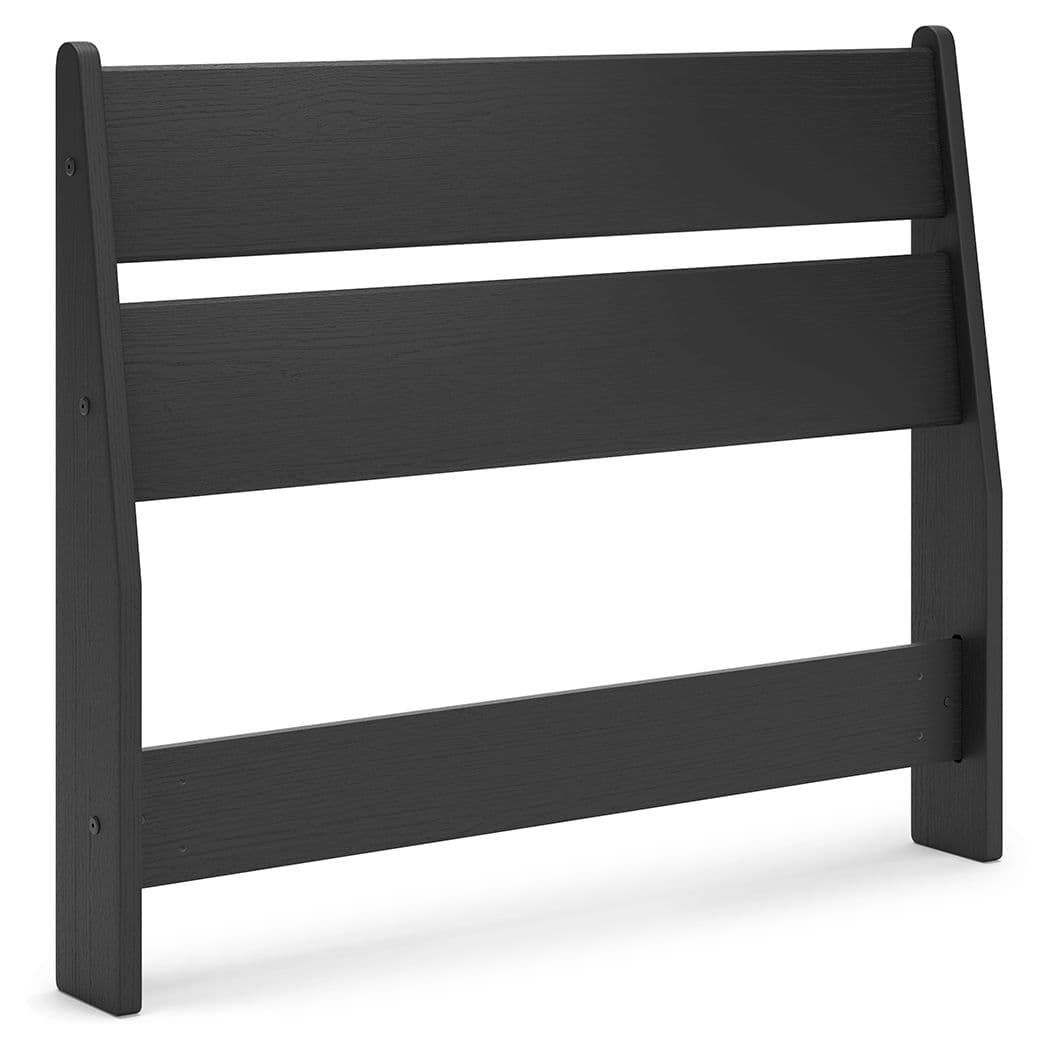 Twin Panel Headboard · Black