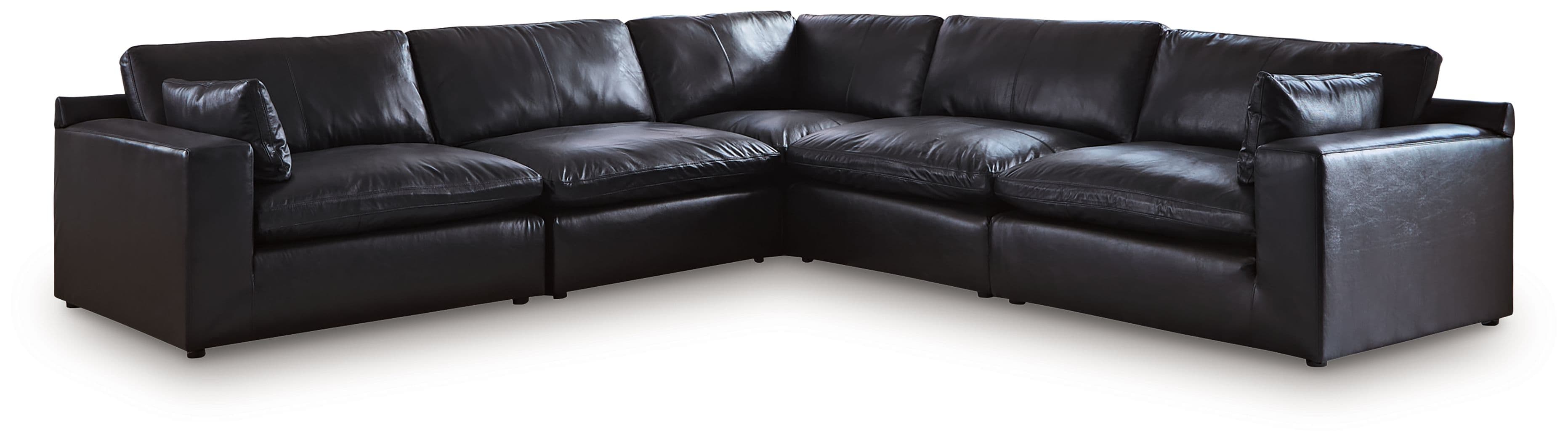 5-Piece Sectional · Black