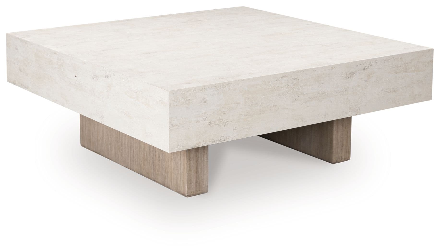 Square Cocktail Table With Faux Cement Top